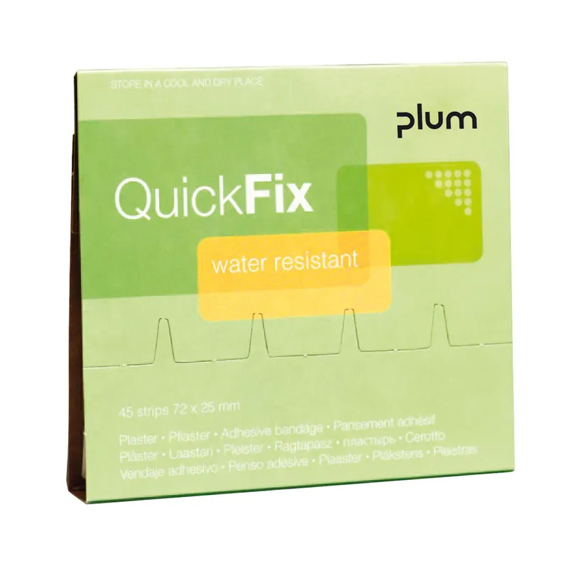 QuickFix Water resistant Refill, wasserfeste Pflaster (45 Strips)