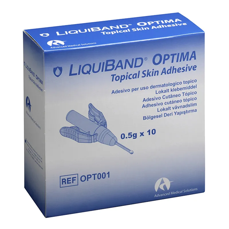 LiquiBand OPTIMA Hautkleber, steril (10 Ampullen á 0,5 g)