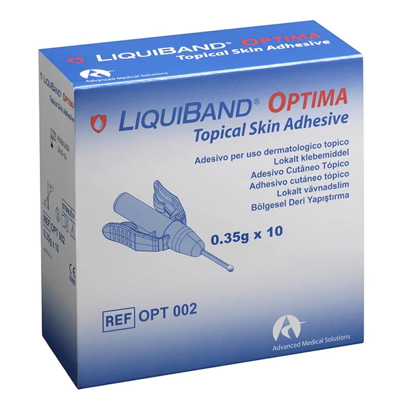 LiquiBand OPTIMA Hautkleber, steril (10 Ampullen á 0,35 g)