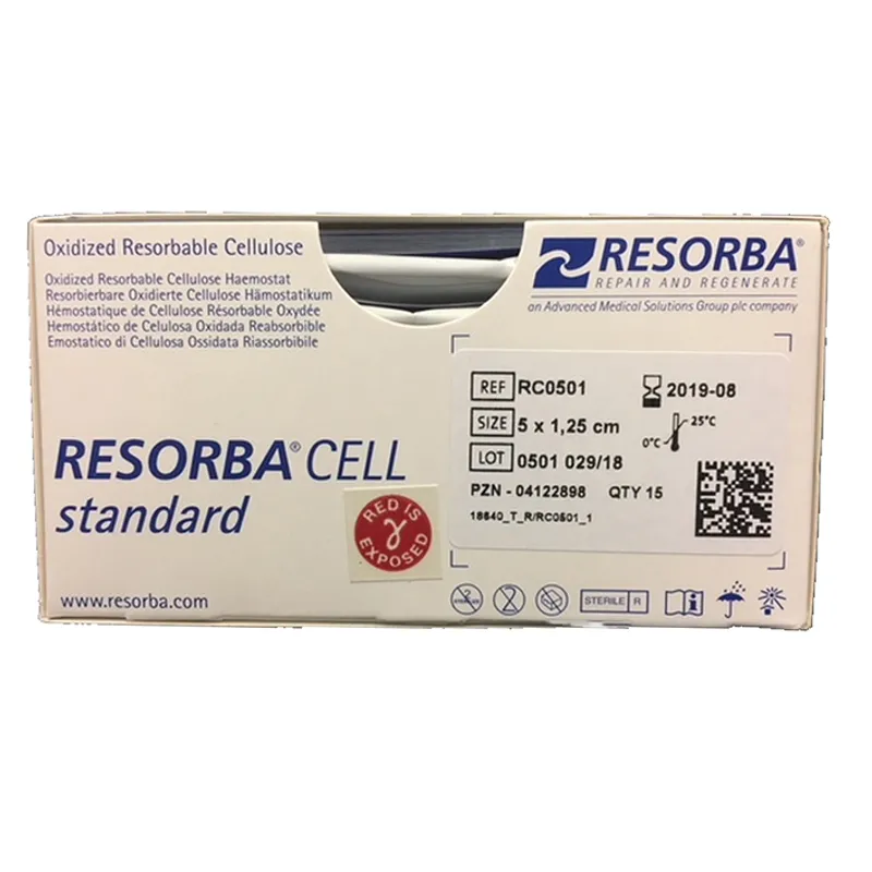 Resorba Cell standard 5 x 1,25 cm, resorbierbare Gazestreifen (15 Stck.)