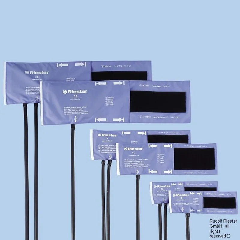 Klettenmanschette Kinder, 35,5 x 10 cm, 1-Schlauch, blau