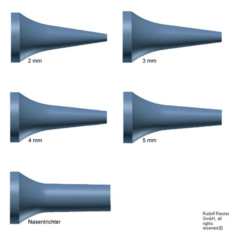 Einmal-Ohrtrichter, Ø 2 mm, schwarz, (100 Stck.)