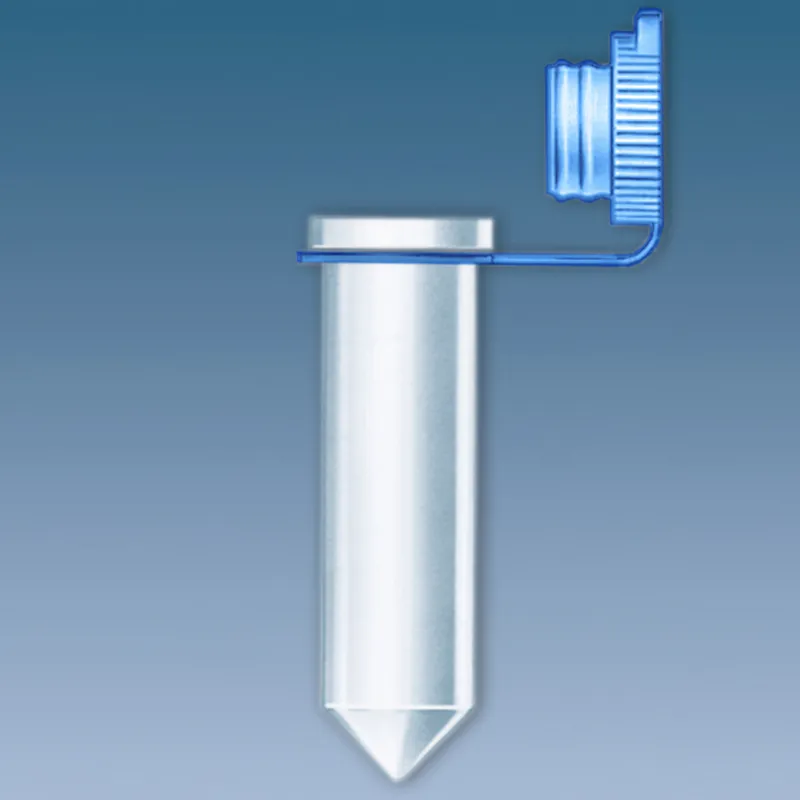 PP-Reaktionsgefäße 2 ml, mit anhängendem, Soft-Stopfen blau (500 Stck.)