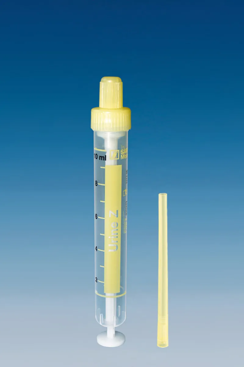 Urin-Monovetten 10 ml, Luer, 102 x 15 mm, inkl. Entnahmespitzen (64 Stck.)