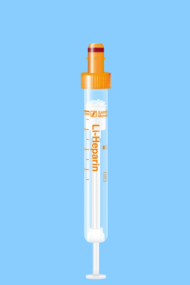 S-Monovetten 4,9 ml, 90 x 13 mm, Lithium-Heparin, steril (50 Stck.)