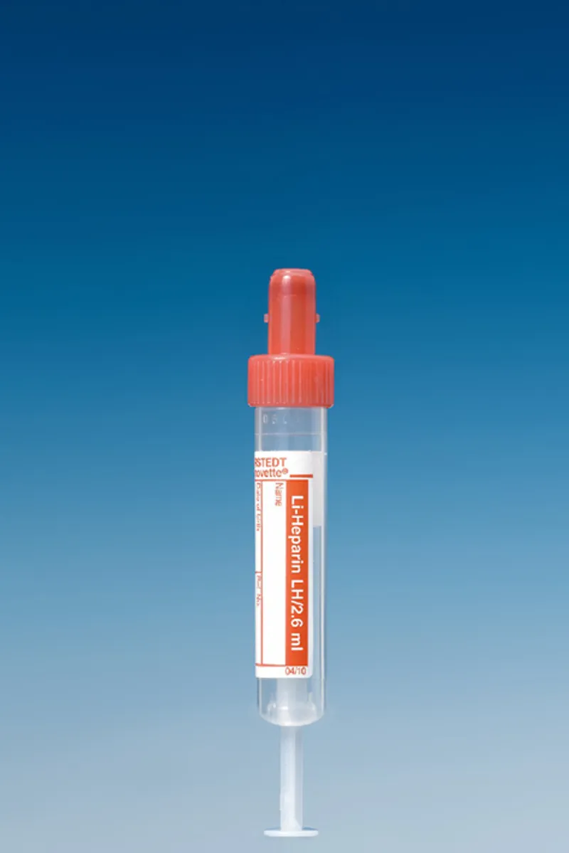 S-Monovetten 2,6 ml, 65 x 13 mm, LH, Papieretikett, steril (50 Stck.)