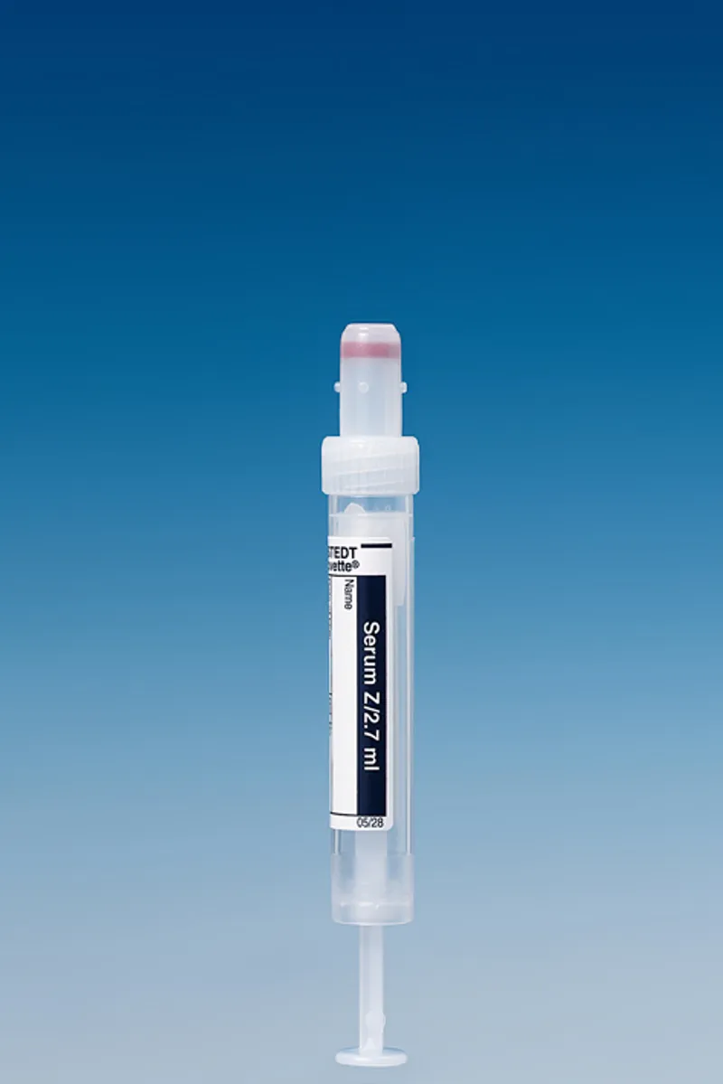 S-Monovetten 2,7 ml, 66 x 11 mm, Serum, Papieretikett, steril (50 Stck.)