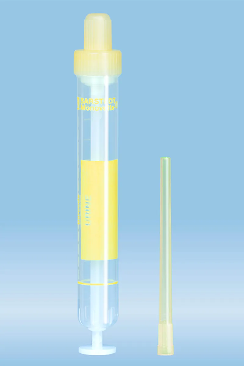 Urin-Monovetten 10 ml, Luer, 102 x 15 mm, inkl. Entnahmespitzen (500 Stck.)