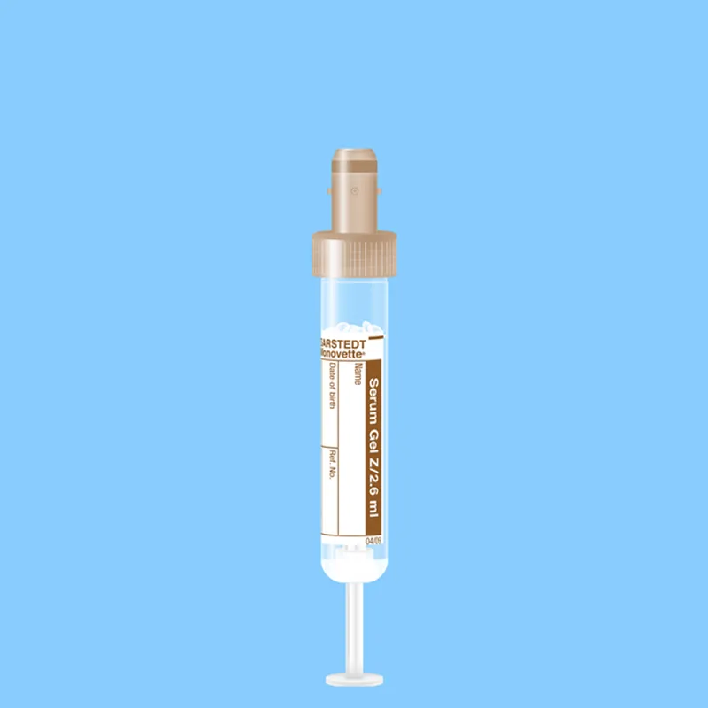 S-Monovette 2,6 ml, 65 x 13 mm, steril, Serum-Gel, Papieretikett, (50 Stck.)