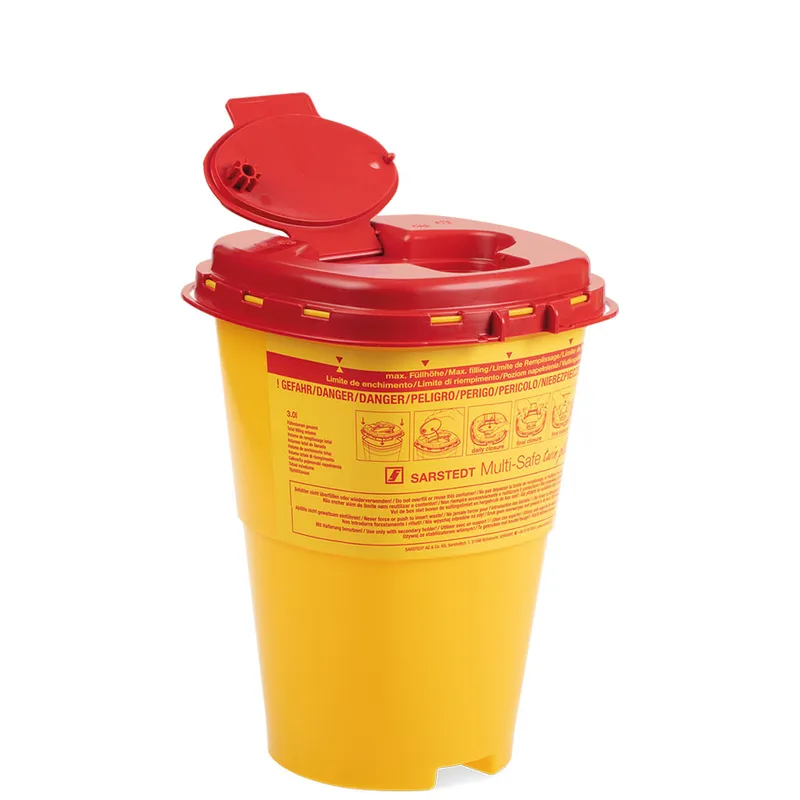 Kanülenabwurfbehälter 3,0 Ltr., Multi-Safe twin plus 3000