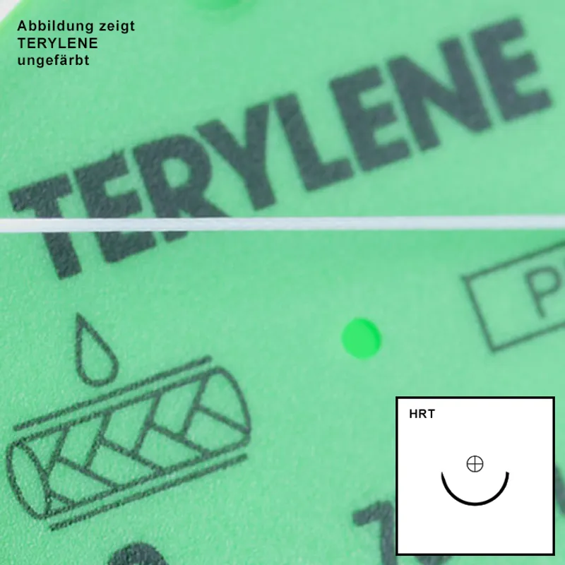 TERYLENE HRT-26 2/0=3 grün, Nahtmaterial Fadenlänge 75 cm (24 Stck.)