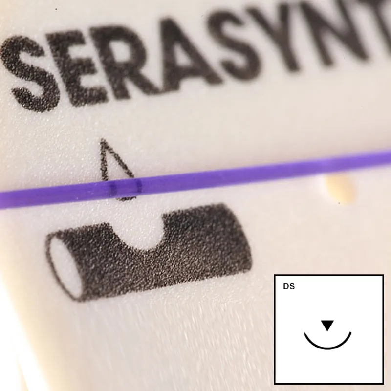 SERASYNTH DS-18 3/0=2,violett, Nahtmaterial Fadenlänge 70 cm (24 Stck.)