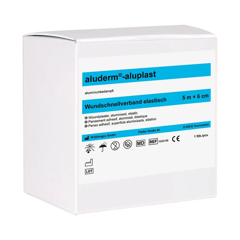 Aluderm-aluplast Wundpflaster, elastisch, gerollt ca. 5 m x 6 cm