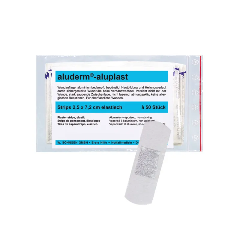 Aluderm-aluplast Strips, elastisch ca. 2,5 x 7,2 cm (50 Stck.)