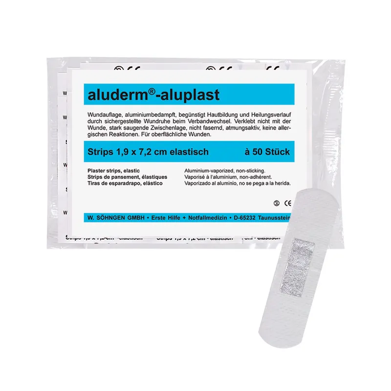 Aluderm-aluplast Strips, elastisch ca. 1,9 x 7,2 cm (50 Stck.)