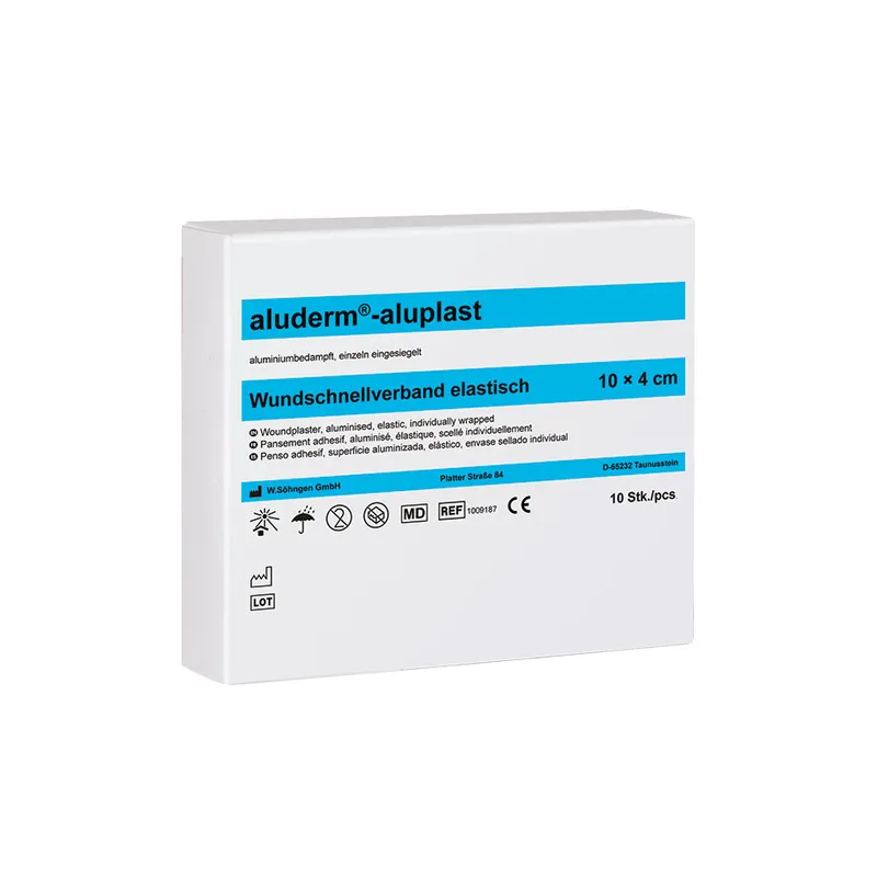 Aluderm-aluplast Wundpflaster, elastisch ca. 10 x 4 cm (10 Stck.)