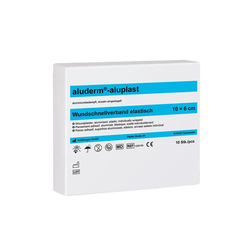 Aluderm-aluplast Wundpflaster, elastisch ca. 10 x 6 cm (10 Stck.)