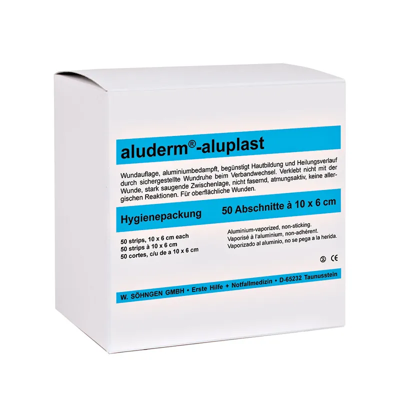 Aluderm-aluplast Pflasterzuschnitte, elastisch ca. 10 x 6 cm (50 Stck.)