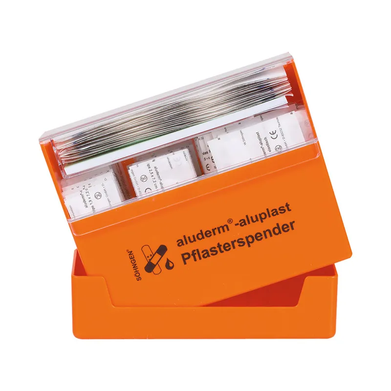 Aluderm-aluplast Pflasterspender orange, Erwachsene, gefüllt