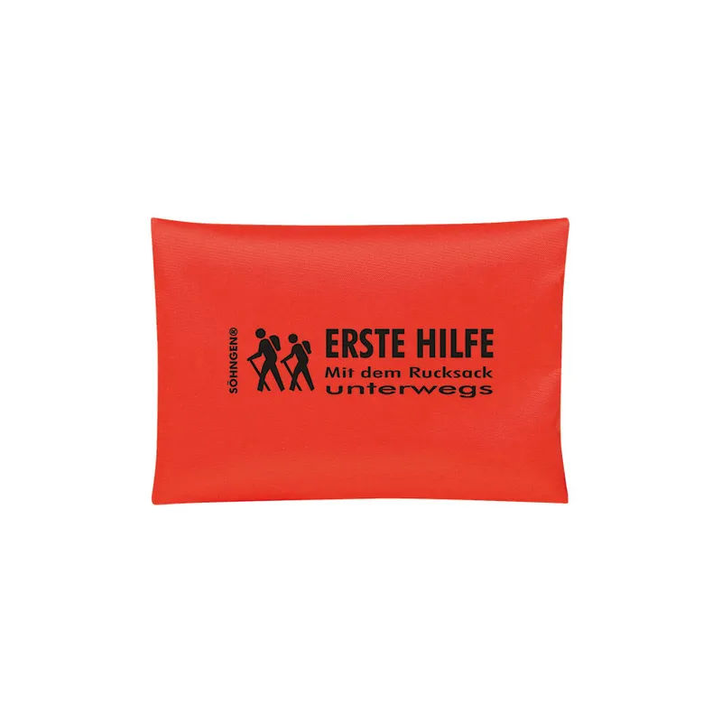 Erste-Hilfe-Tasche Mit dem, Rucksack unterwegs orange