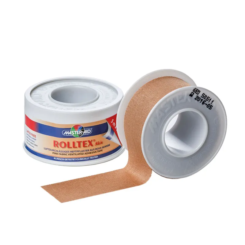 Rolltex skin Heftpflaster hautfarben, 5 m x 1,25 cm (18 Rl.)