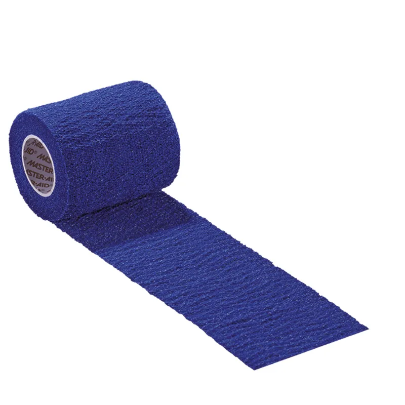 BLU GRIP MasterAid Haftfixierbinde, blau 4 cm x 4,5 m