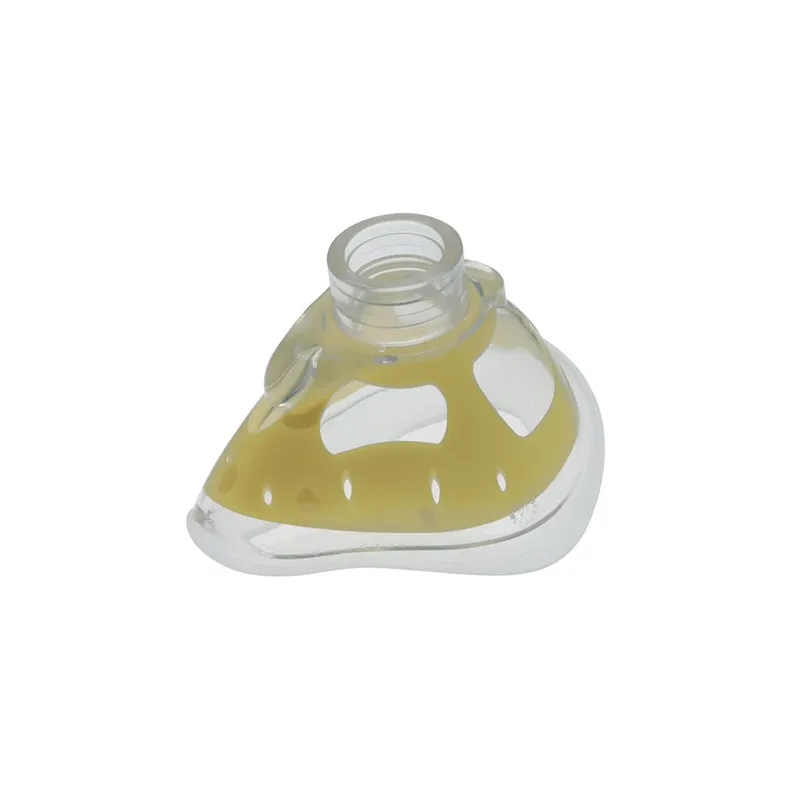 Bi-Maske Gr. 3 für Kinder, groß, 22 mm I.D., gelb, mit Silikonlippe