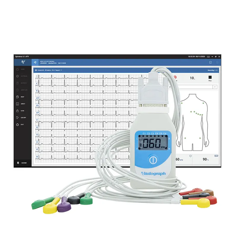 Vitalograph BT12 Ruhe-EKG Gerät, mit Bluetooth und Spirotrac 6 Software