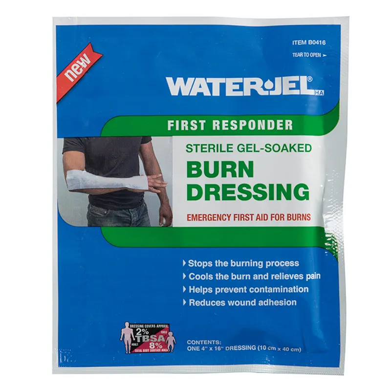 Water Jel HA First Responder Kompresse, 10 x 40 cm, steril