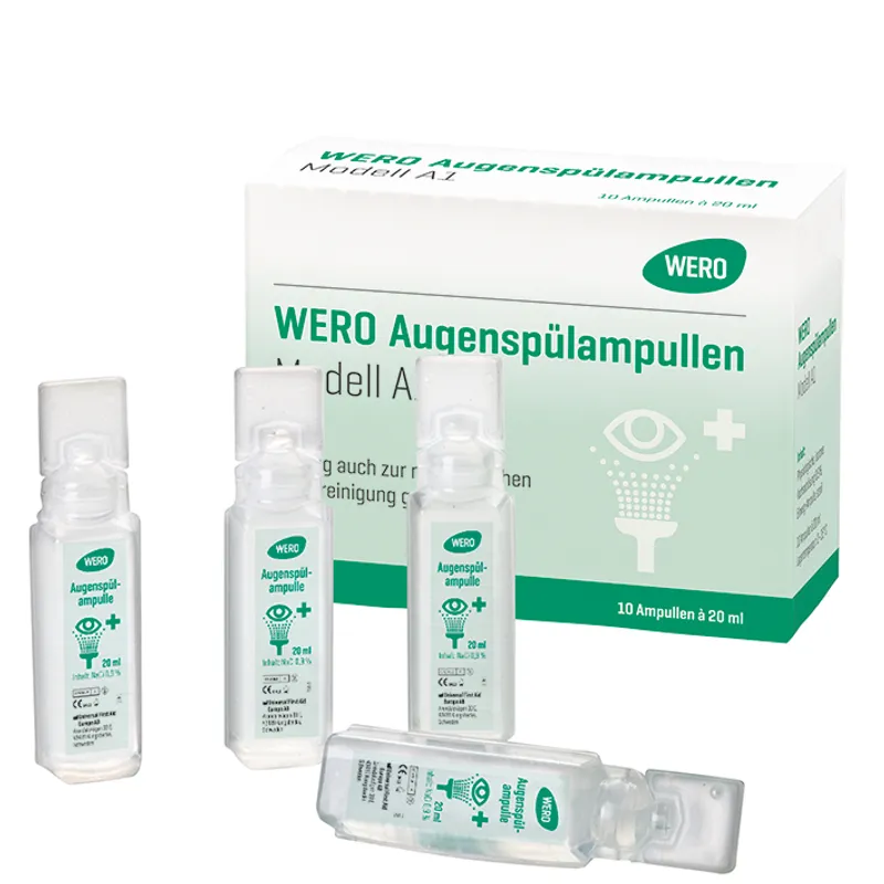 Wero-Augenspülampullen Modell A1, steril (10 x 20 ml)