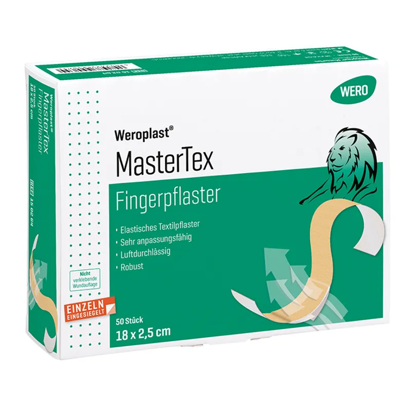 Weroplast MasterTex Fingerpflaster, 18 x 2,5 cm (50 Stck.)