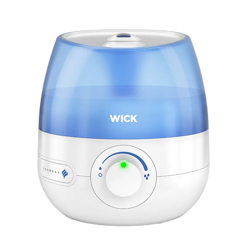 WICK Mini Kaltluft Ultraschall, Luftbefeuchter WUL525E, weiß/blau