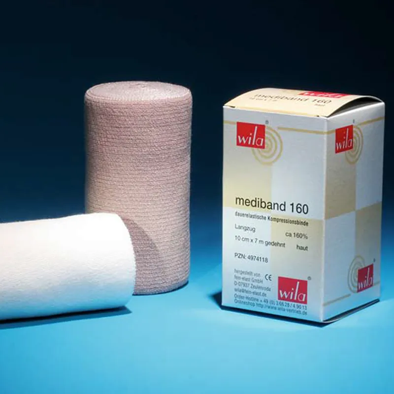 Mediband 160 Langzugbinde, 7 m x 20 cm, hautfarben