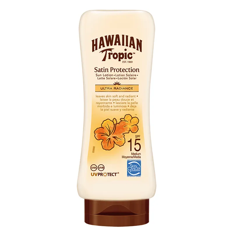 Hawaiian Tropic Satin Protection Sun, Lotion 180 ml mit LSF 15 #Y302227200#