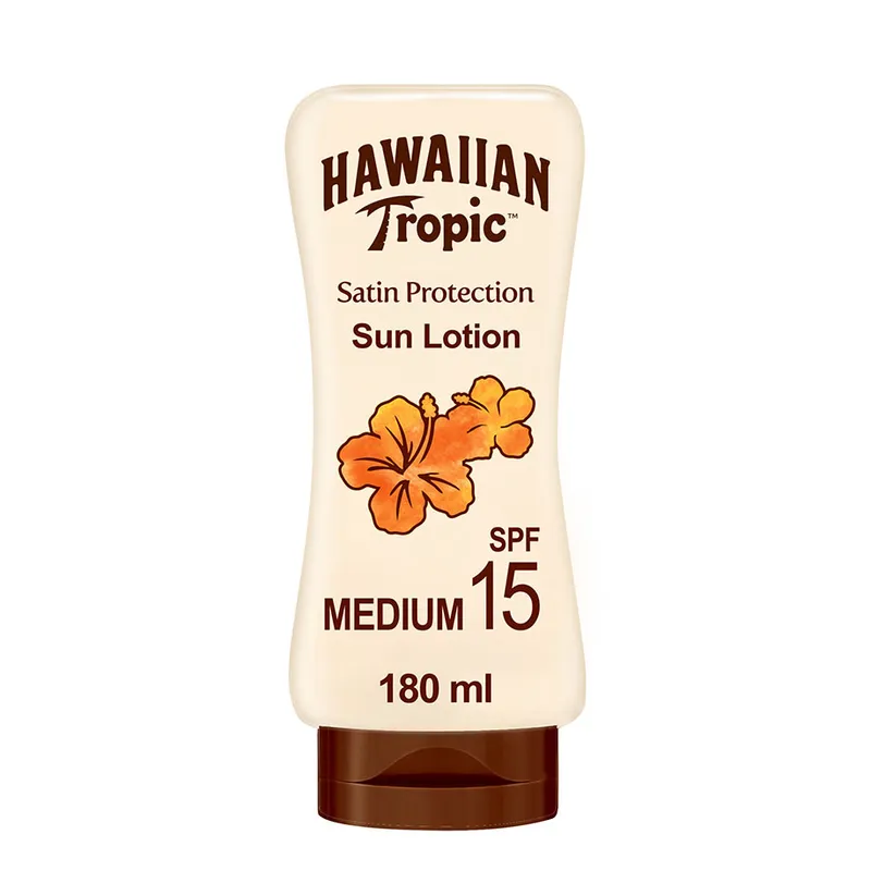 Hawaiian Tropic Glowing Protection Sun, Lotion 180 ml mit LSF 15