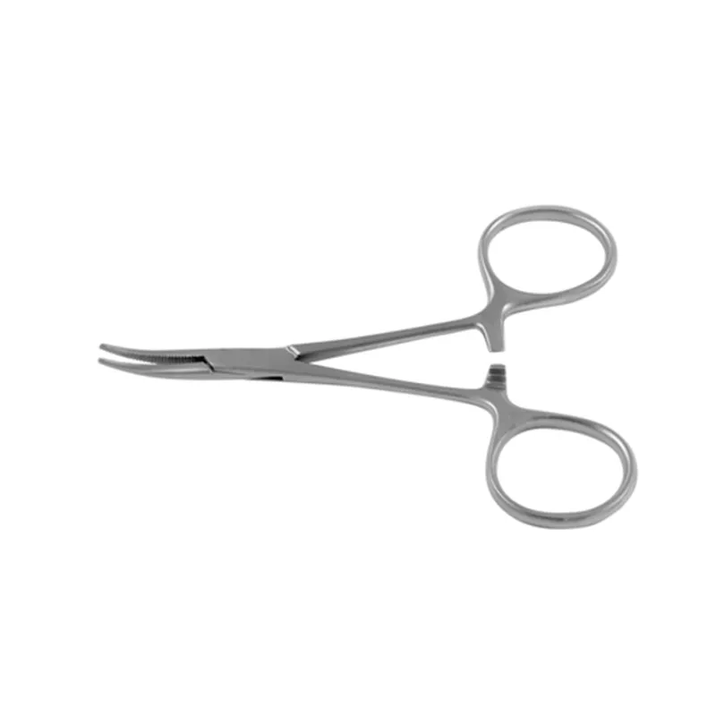 Hartmann Baby Arterienklemme, gebogen, gerieft, 9 cm