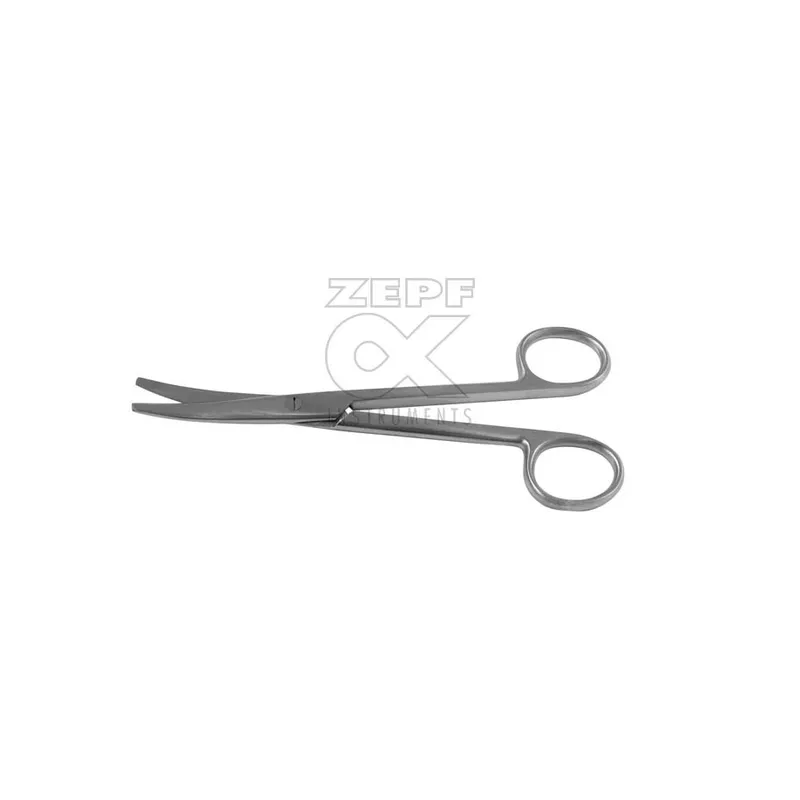 Mayo Stille Schere TC, gebogen, stumpf/stumpf, 15 cm